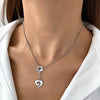 Wholesale Women's Titanium Steel Necklace With Cross Love Butterfly Heart Animal Zodiac Patterns Electroplated