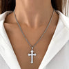 Wholesale Women's Titanium Steel Necklace With Cross Love Butterfly Heart Animal Zodiac Patterns Electroplated