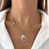 Wholesale Women's Titanium Steel Necklace With Cross Love Butterfly Heart Animal Zodiac Patterns Electroplated