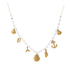 Wholesale Women's Titanium Steel Necklace With Fishtail Shell Conch Anchor Pendant Heart Shape Insect Animal Zodiac Pattern Sweet Natural Style Electroplating Treatment