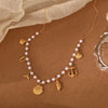Wholesale Women's Titanium Steel Necklace With Fishtail Shell Conch Anchor Pendant Heart Shape Insect Animal Zodiac Pattern Sweet Natural Style Electroplating Treatment