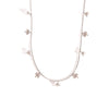 Wholesale Women's Titanium Steel Necklace With Fresh Flowers And Life Tree Design 18K Gold Plated