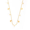 Wholesale Women's Titanium Steel Necklace With Fresh Flowers And Life Tree Design 18K Gold Plated