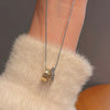 Wholesale Women's Titanium Steel Necklace With Geometric Design And Electroplating Light Luxury Style
