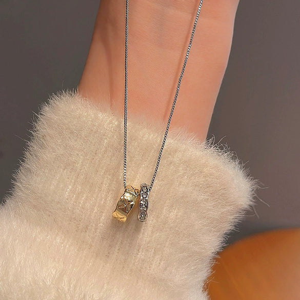 Wholesale Women's Titanium Steel Necklace With Geometric Design And Electroplating Light Luxury Style