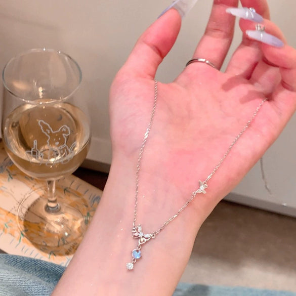 Wholesale Women's Titanium Steel Necklace With Geometric Design And Electroplating Light Luxury Style