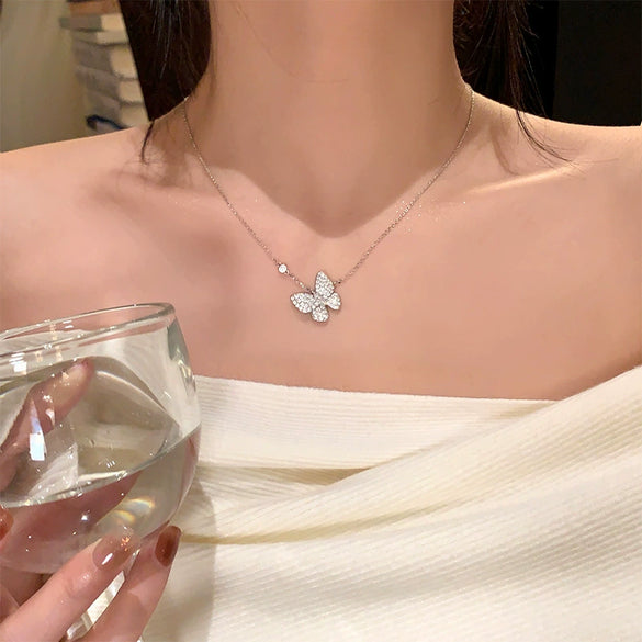 Wholesale Women's Titanium Steel Necklace With Geometric Design And Electroplating Light Luxury Style