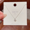 Wholesale Women's Titanium Steel Necklace With Geometric Design And Electroplating Light Luxury Style
