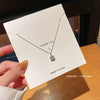 Wholesale Women's Titanium Steel Necklace With Geometric Design And Electroplating Light Luxury Style