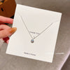Wholesale Women's Titanium Steel Necklace With Geometric Design And Electroplating Light Luxury Style