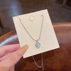 Wholesale Women's Titanium Steel Necklace With Geometric Design And Electroplating Light Luxury Style