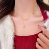 Wholesale Women's Titanium Steel Necklace With Geometric Design And Electroplating Light Luxury Style