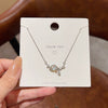 Wholesale Women's Titanium Steel Necklace With Geometric Design And Electroplating Light Luxury Style