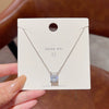 Wholesale Women's Titanium Steel Necklace With Geometric Design And Electroplating Light Luxury Style