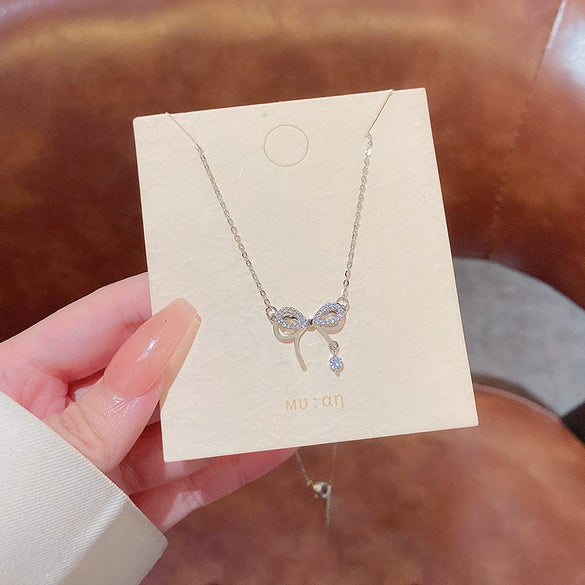 Wholesale Women's Titanium Steel Necklace With Geometric Design And Electroplating Light Luxury Style