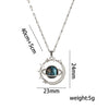 Wholesale Women's Titanium Steel Necklace With Geometric Pattern And Diamond Design