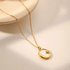Wholesale Women's Titanium Steel Necklace With Geometric Pattern And Electroplating Light Luxury Jewelry Accessories