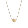 Wholesale Women's Titanium Steel Necklace With Heart Shaped Pendant And Snake Bone Chain Sweet Style Stereo Heart Shaped Design