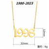 Wholesale Women's Titanium Steel Necklace With Letters Numbers Text Pattern And Polishing Plating Design