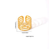 Wholesale Women's Titanium Steel Open Ring With Geometric Design And Electroplating Simple And Personalized