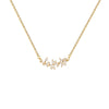Wholesale Women's Titanium Steel Petal Zircon Inlaid Flower Pendant Clavicle Chain Necklace