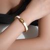 Wholesale Women's Titanium Steel Pig Nose Design Bracelet With 18K Vacuum Furnace Electroplating Modern Minimalist Style