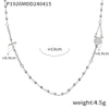 Wholesale Women's Titanium Steel Portrait Round Cross Pendant Necklace With Geometric Design And Electroplating Treatment