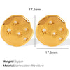Wholesale Women's 316L Stainless Steel Retro Style Electroplated Earrings