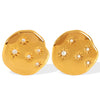 Wholesale Women's 316L Stainless Steel Retro Style Electroplated Earrings