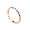 Wholesale Women's Titanium Steel Rhombus Split Flower Twojoint Ring Electroplated Rose Gold