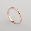 Wholesale Women's Titanium Steel Rhombus Split Flower Twojoint Ring Electroplated Rose Gold