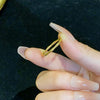 Wholesale Women's Titanium Steel Ring With Geometric Design And Electroplating Treatment