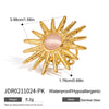 Wholesale Women's Titanium Steel Ring With Geometric Design And Electroplating Treatment