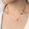 Wholesale Women's Titanium Steel Rose Hollow Necklace Electroplated Simple Highend Personality Niche Design Clavicle Chain