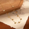 Wholesale Women's Titanium Steel Rose Hollow Necklace Electroplated Simple Highend Personality Niche Design Clavicle Chain