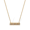 Wholesale Women's 316L Stainless Steel Singlerow Diamond Pendant Necklace With Geometric Styling And Electroplating Treatment