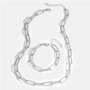 Wholesale Women's Titanium Steel Snake Bone Chain Hip Hop Cuban Necklace With Geometric Design And Gold Inlaid