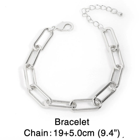 Wholesale Women's Titanium Steel Snake Bone Chain Hip Hop Cuban Necklace With Geometric Design And Gold Inlaid