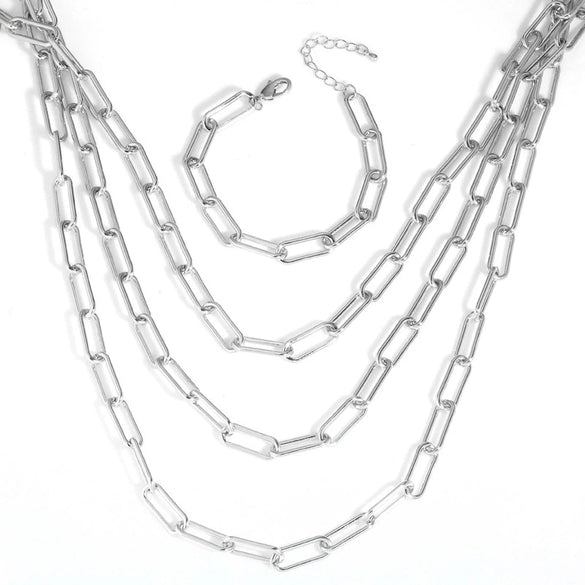 Wholesale Women's Titanium Steel Snake Bone Chain Hip Hop Cuban Necklace With Geometric Design And Gold Inlaid