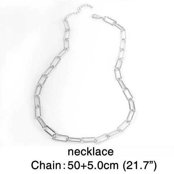 Wholesale Women's Titanium Steel Snake Bone Chain Hip Hop Cuban Necklace With Geometric Design And Gold Inlaid