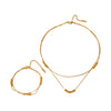 Wholesale Women's Titanium Steel Snake Bone Chain Necklace With Geometric Style