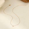 Wholesale Women's Titanium Steel Stainless Steel 18K Geometric Clavicle Chain Necklace Electroplated Minimalist Style Jewelry