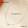 Wholesale Women's Titanium Steel Stainless Steel 18K Geometric Clavicle Chain Necklace Electroplated Minimalist Style Jewelry