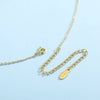Wholesale Women's Titanium Steel Star And Moon Pendant Necklace With Electroplated O Chain Simple Style