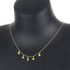 Wholesale Women's Titanium Steel Star And Moon Pendant Necklace With Electroplated O Chain Simple Style