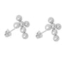 Wholesale Women's 316L Stainless Steel U Shaped Ball Earrings With Electroplating And Geometric Style