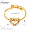 Wholesale Women's Titanium Steel Zirconia Ring With Heart Star Geometric Shapes