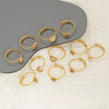 Wholesale Women's Titanium Steel Zirconia Ring With Heart Star Geometric Shapes