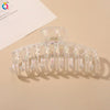 Wholesale Women's Transparent Electroplated Hair Grab Twist Cross Hairpin Hair Accessories