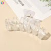 Wholesale Women's Transparent Electroplated Hair Grab Twist Cross Hairpin Hair Accessories